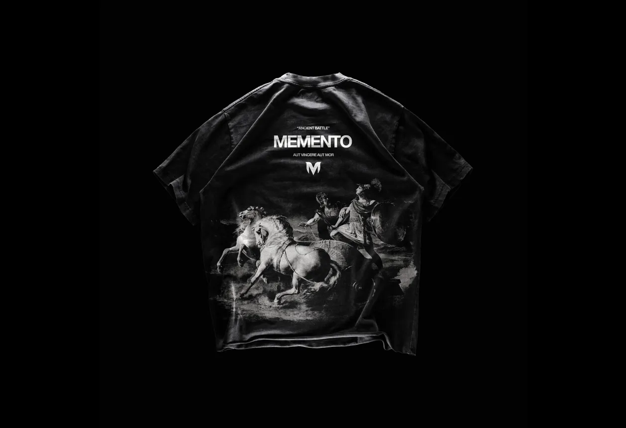 Memento Apparel — dizajn majice Ancient Battle