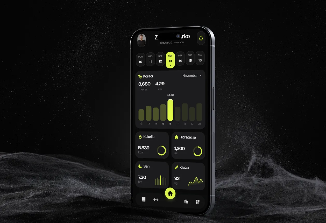 MS Coaching — fitnes aplikacija na iPhone-u